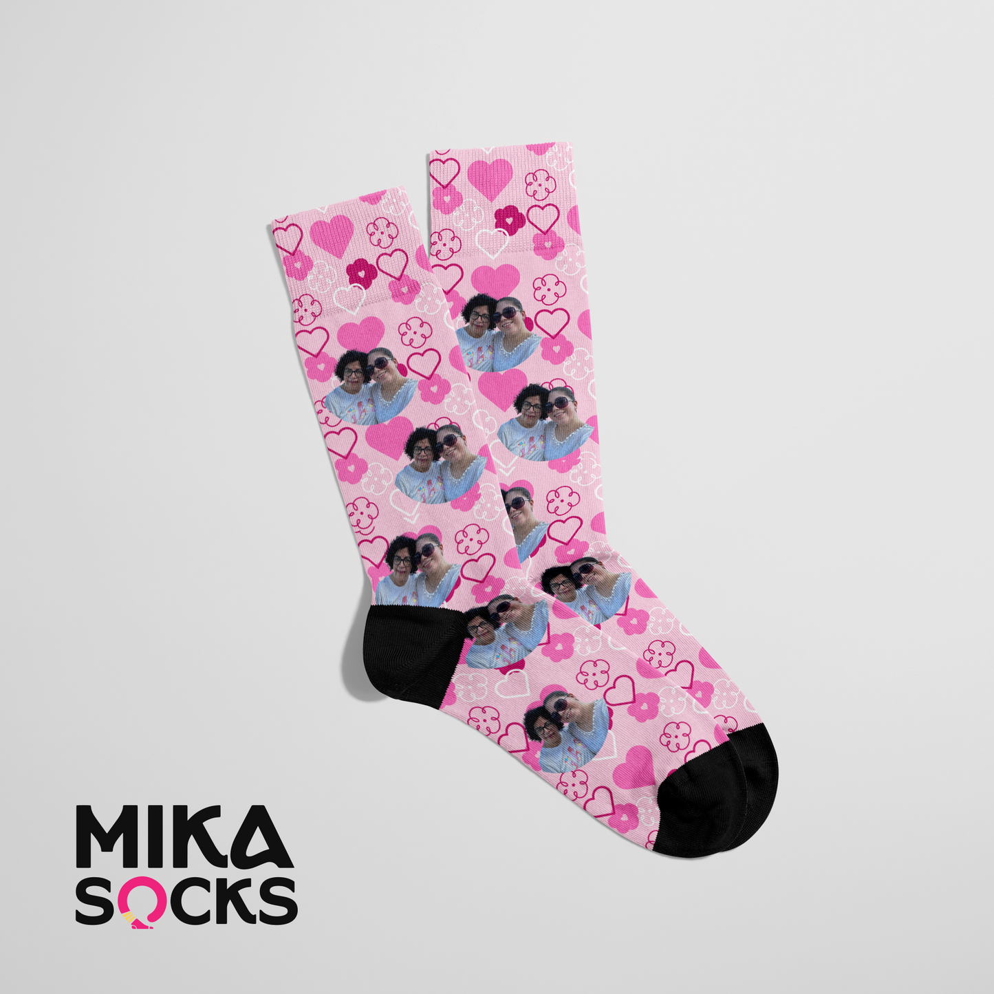Corazones rosa